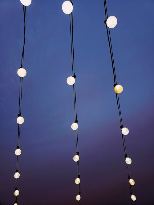 Free White String Lights Stock Photo