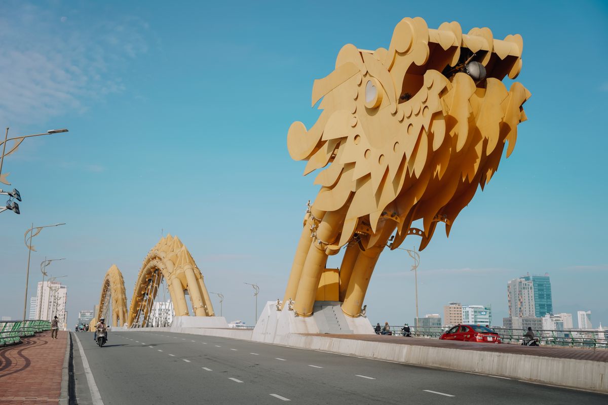 The Dragon Bridge in Da Nang, Vietnam