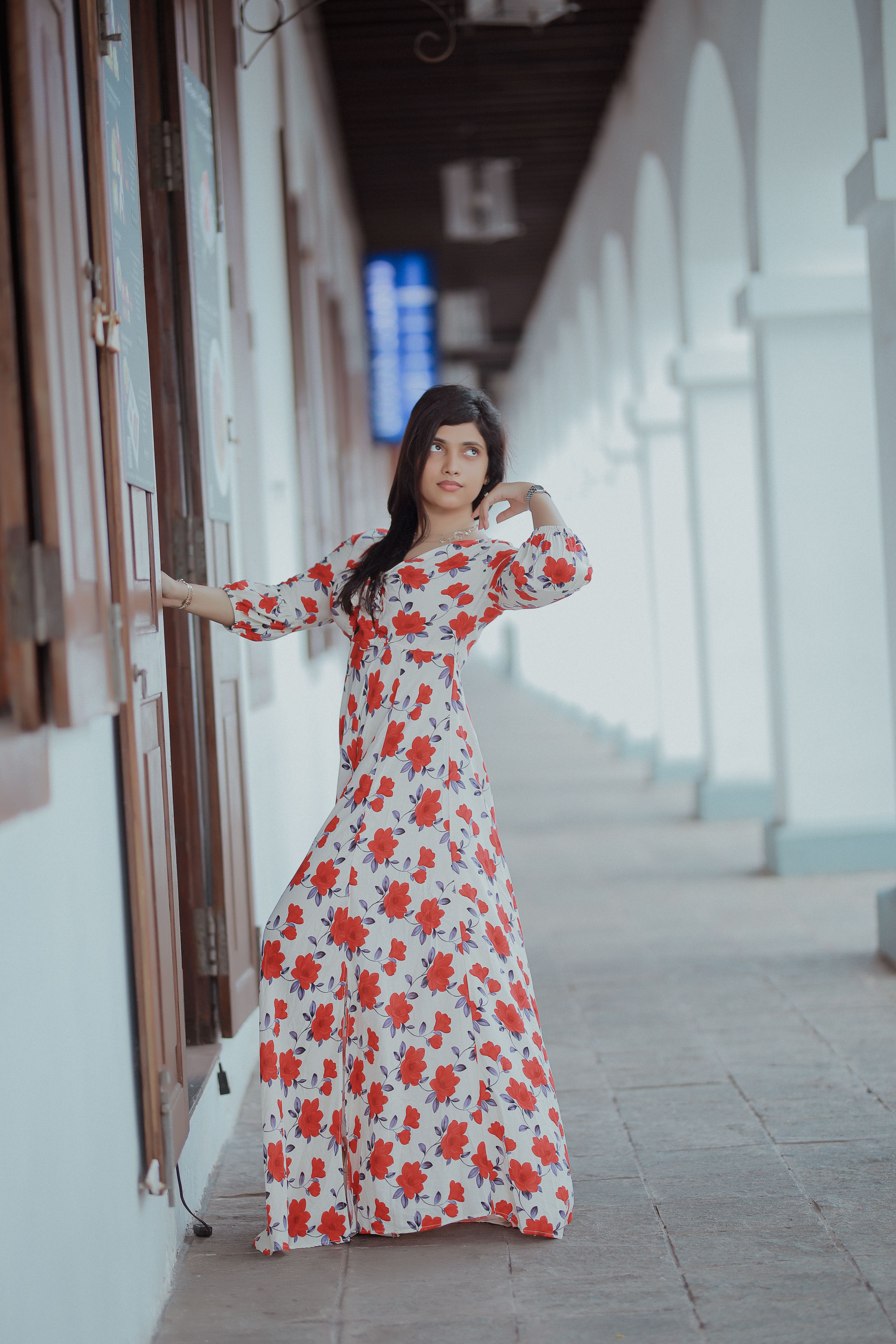Vestido Floral Vermelho