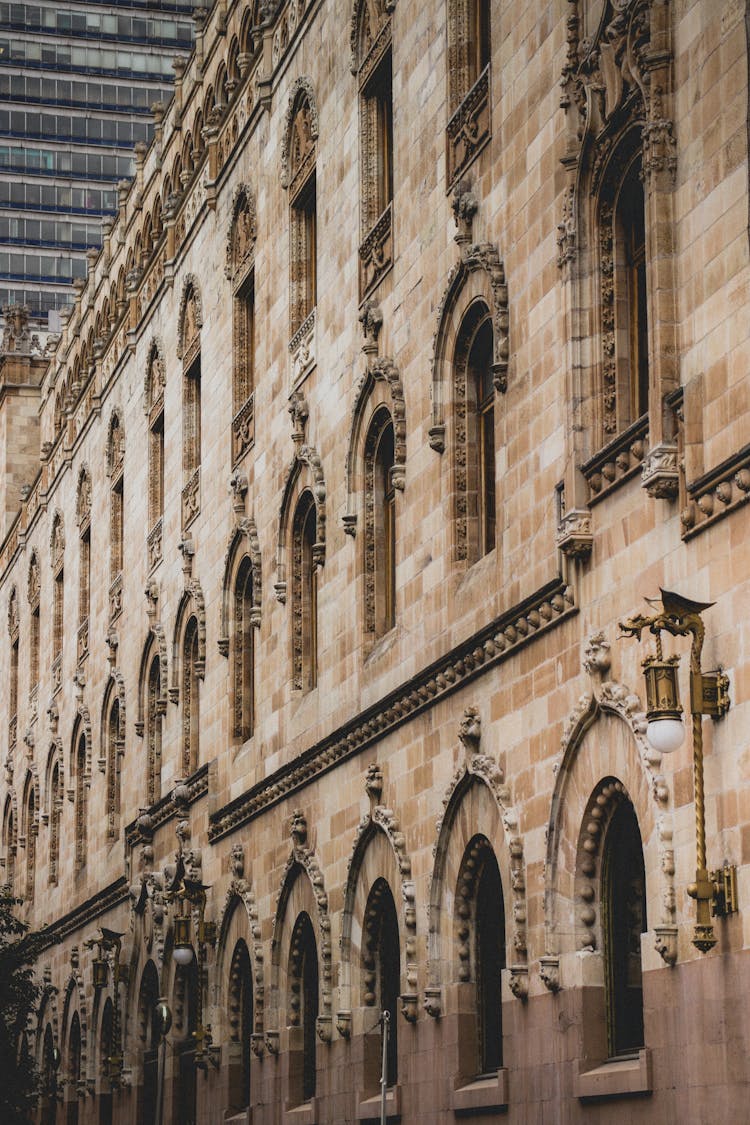 Facade Of The Postal Palace Of Mexico City