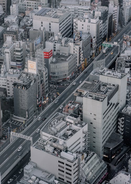 Foto profissional grátis de aerofotografia, arranha-céu, cidade