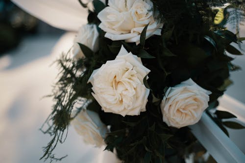 White Rose Flowers Bouquet