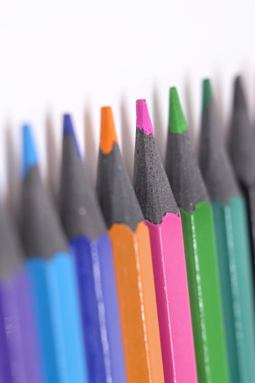 Close up of Color Pencils