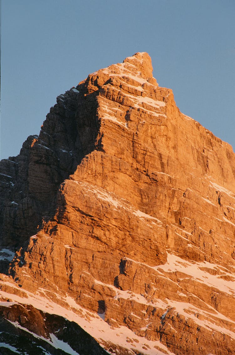 Rock On Blue Sky Background