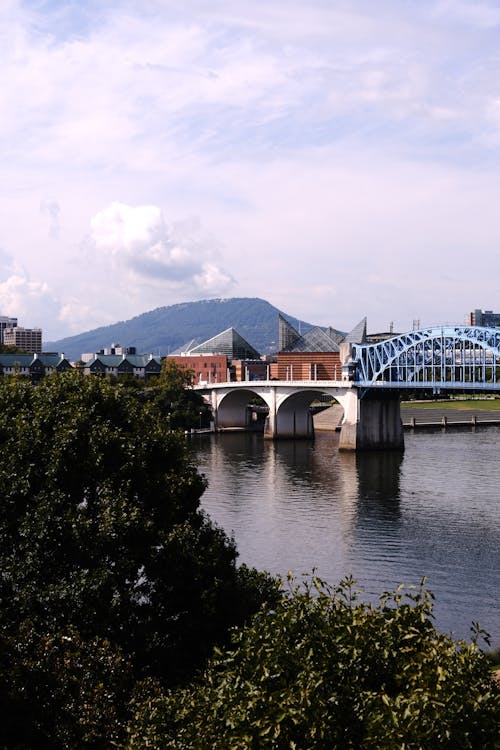 Clouds over Bridge on River