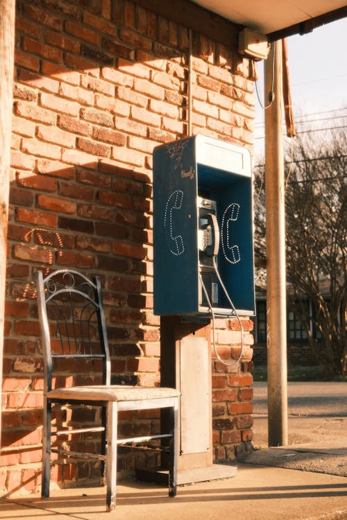 Blue Urban Telephone Box