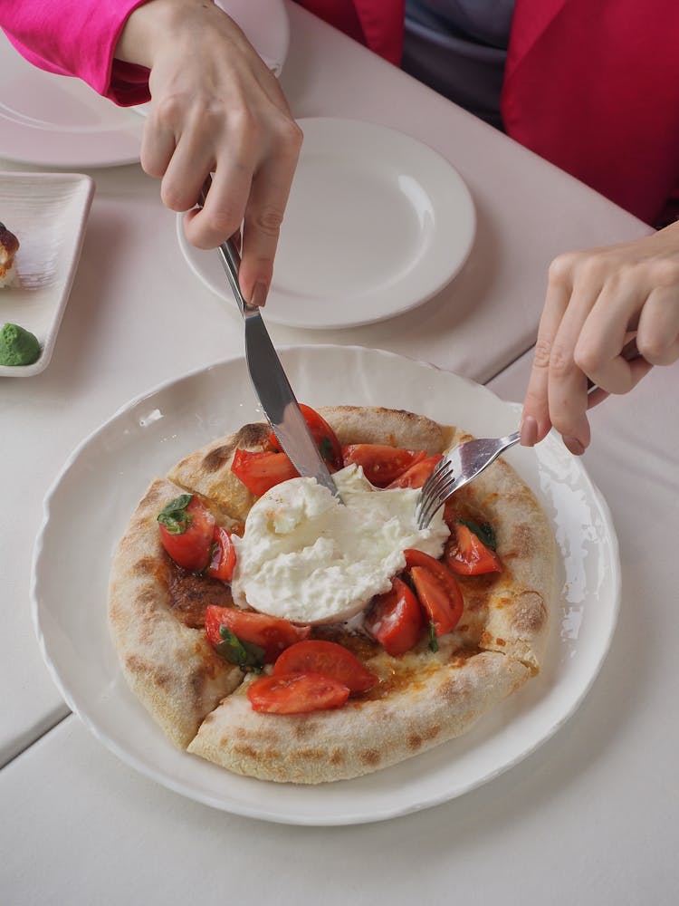 A Person Eating A Meal