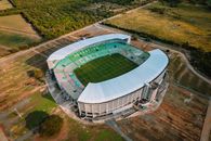 Aerial shot of the Deportivo Cali Stadium, showcasing its architecture and surrounding landscape.
