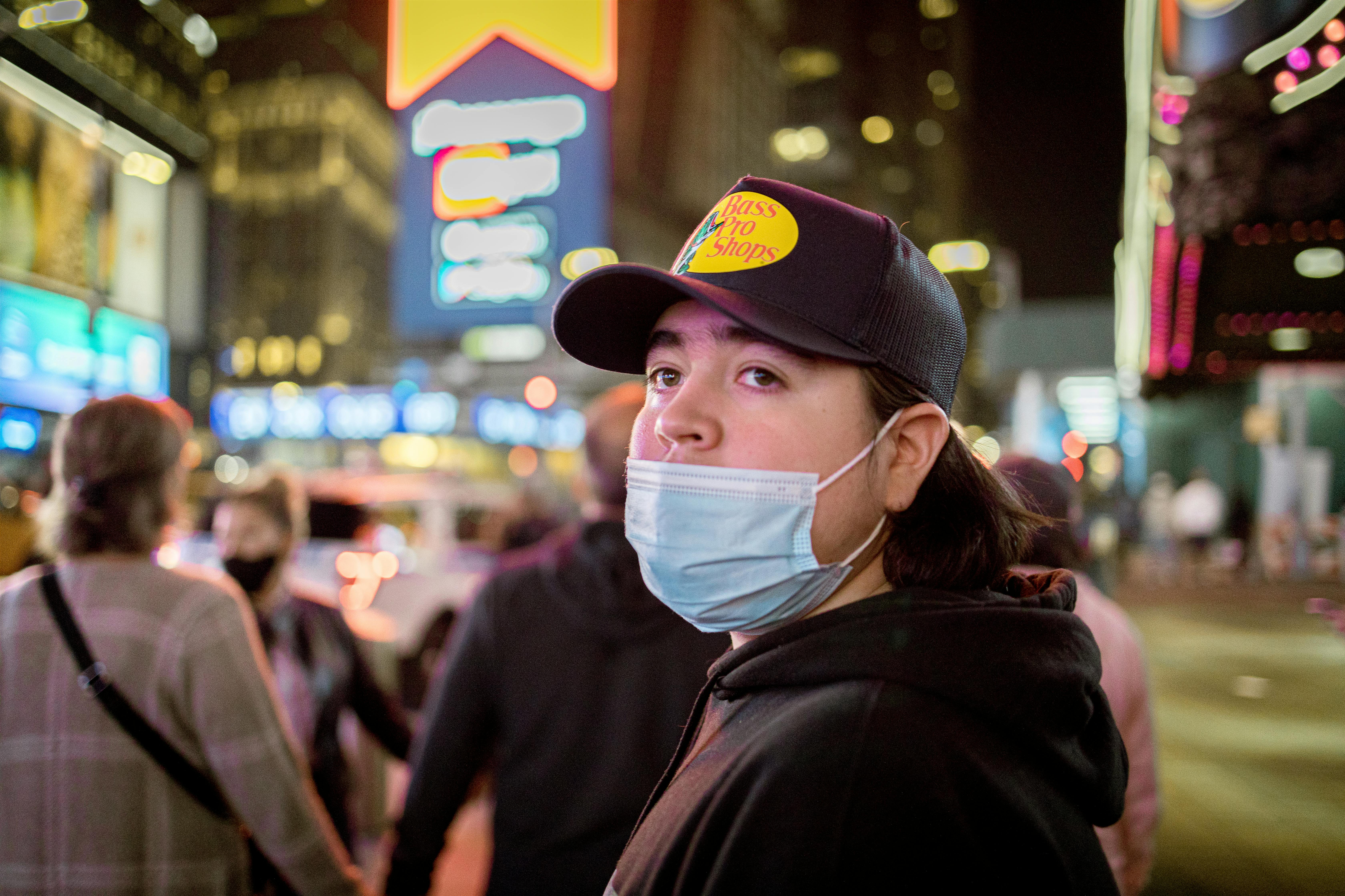 times square selfie