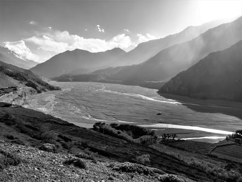 dağlar, doğa, Himalayalar içeren Ücretsiz stok fotoğraf