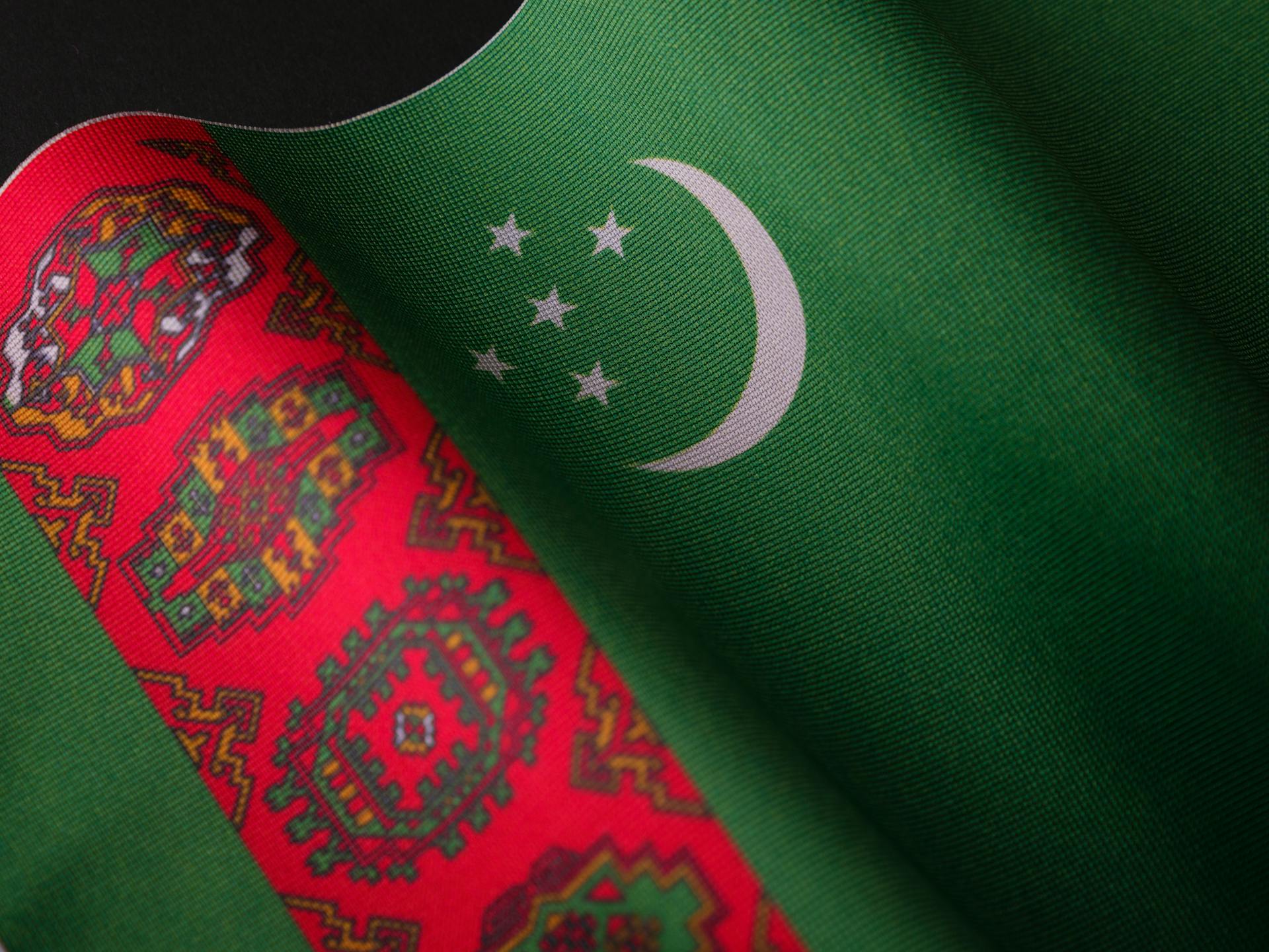 The Flag of Turkmenistan