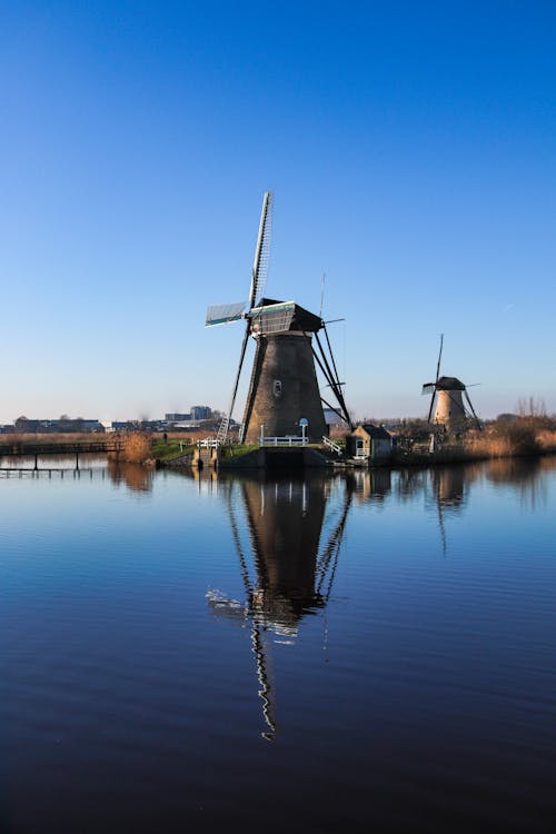 Kinderdijk Windmills in Wetlands