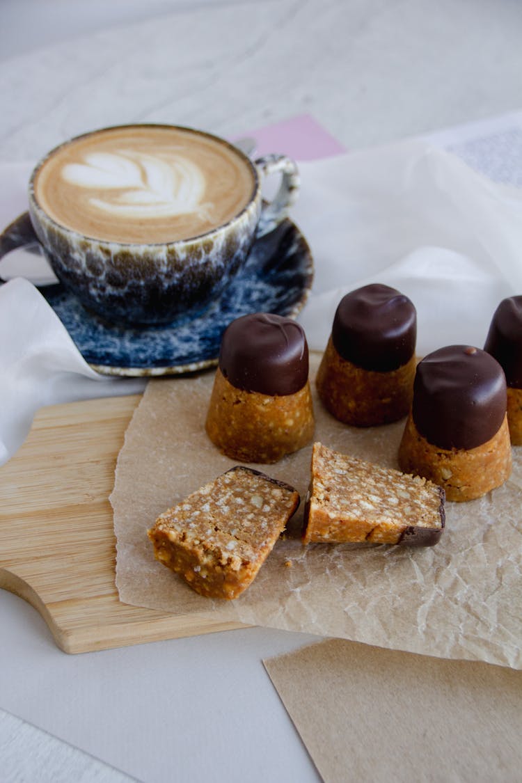 Dessert On A Cutting Board 