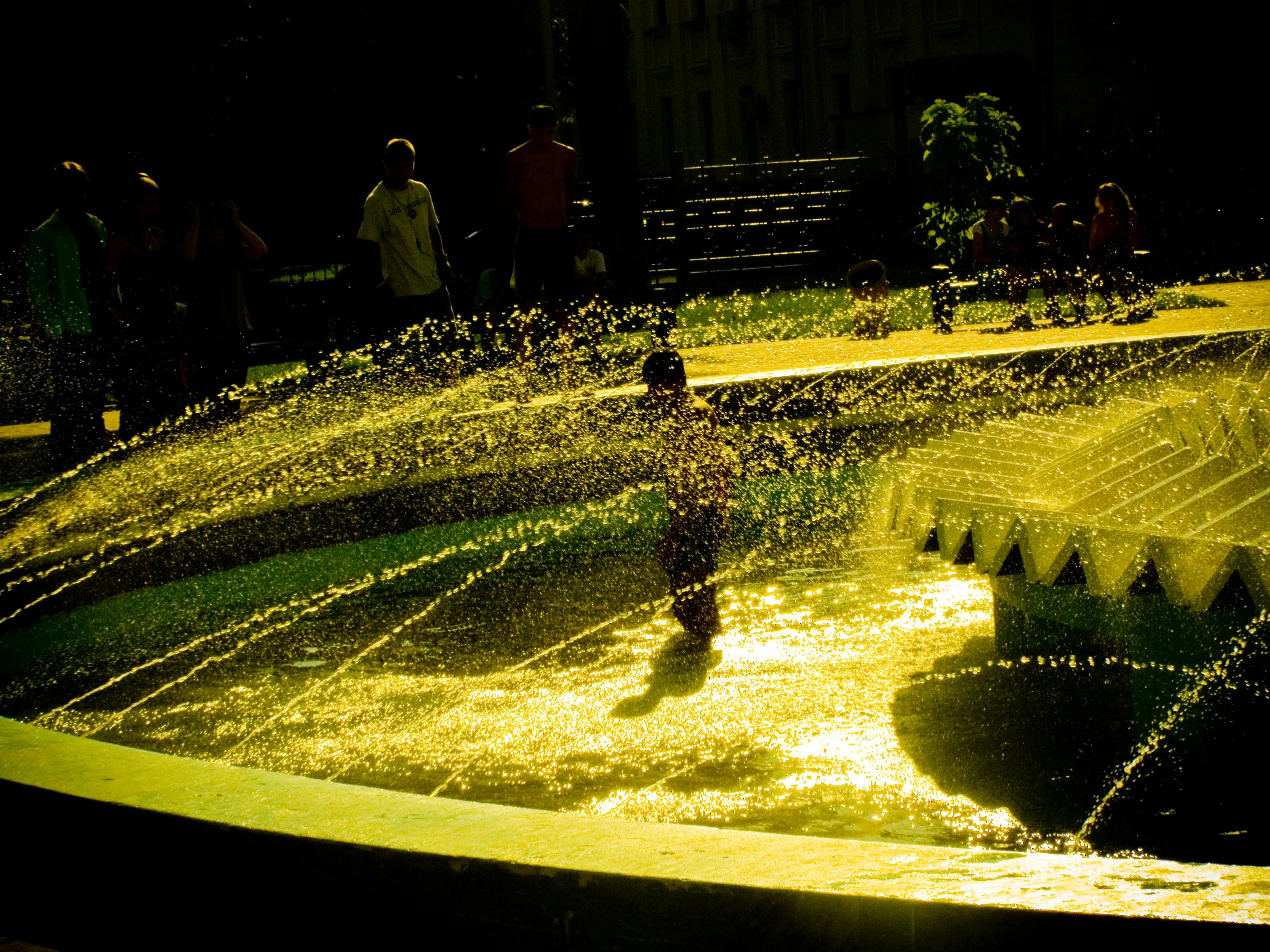 Free stock photo of city center, fountain, heat