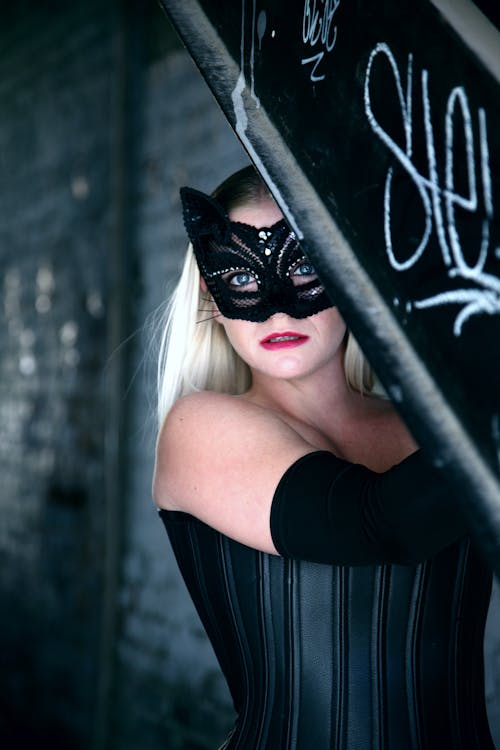Woman Wearing Catwoman Costume
