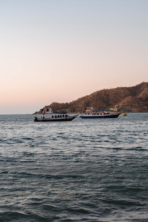 Foto profissional grátis de alvorecer, baía, barcos