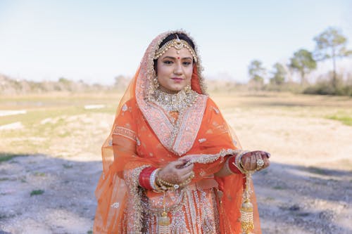 A Portrait of a Woman in Traditional Clothing