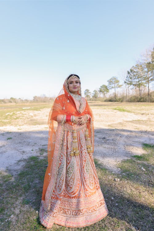 Portrait of a Woman Wearing Traditional Clothes 