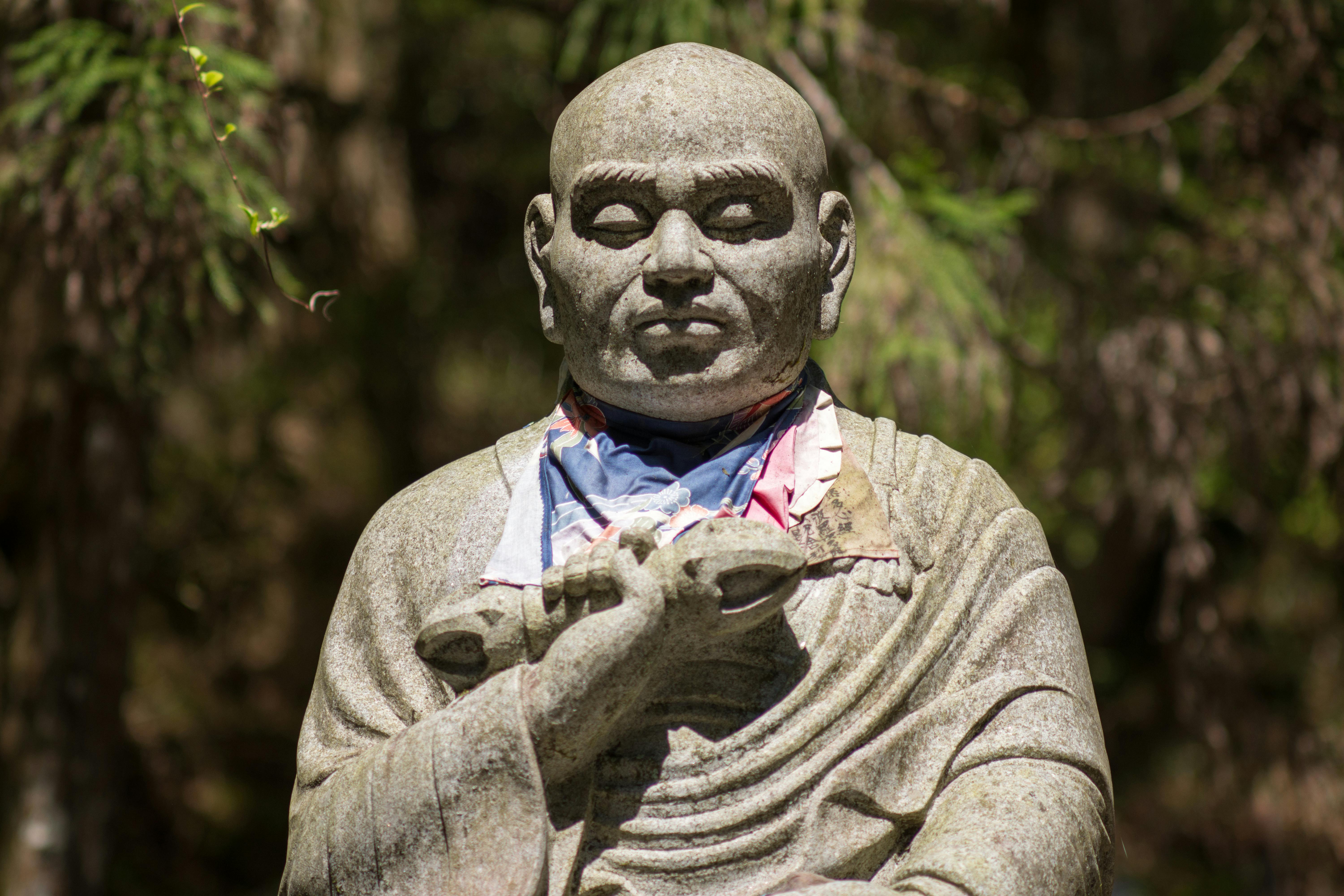 Free Buddha Sculpture with Shawl Stock Photo