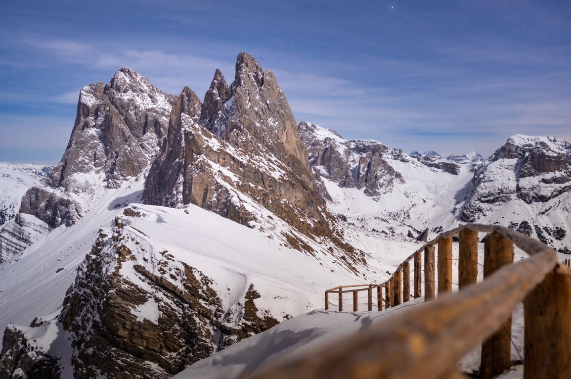 Seceda Inverno Foto profissional gratuita de @exterior, alpes, alpes italianos, ar ...