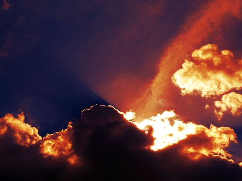 grátis Nuvens Ao Pôr Do Sol Foto profissional