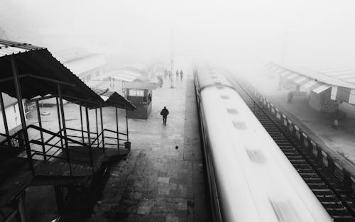 Free stock photo of bnw, cable railway, railway bridge