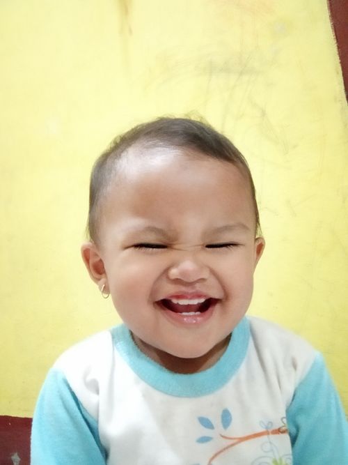 Free Cute baby with her smile Stock Photo