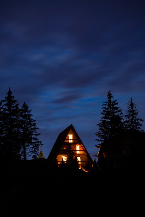 Immagine gratuita di cabina, capanna, cielo notturno