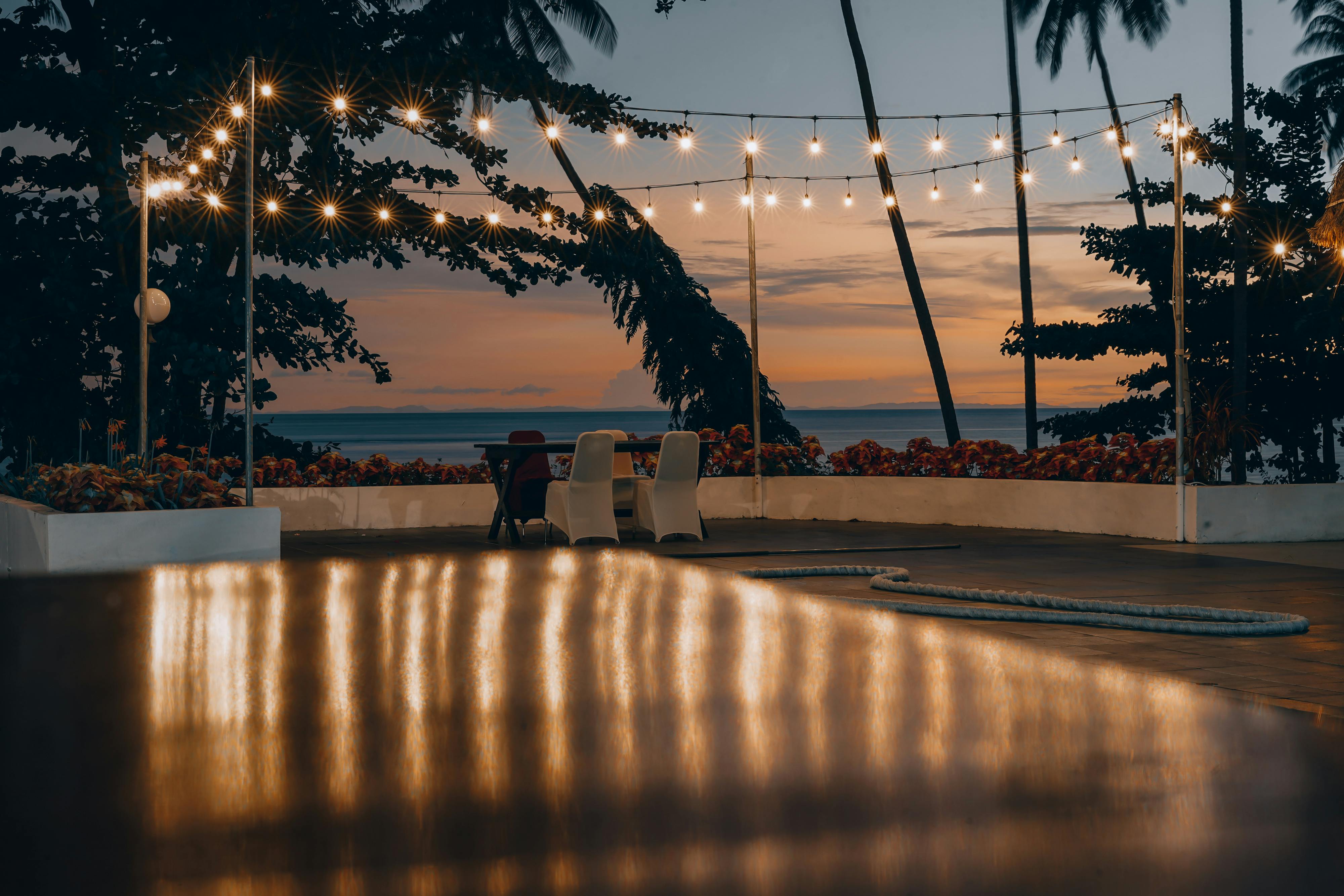 meanwhile, biak island is seen at ang angle at night.