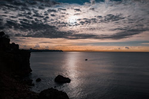 Scenic Seascape with a Cliff