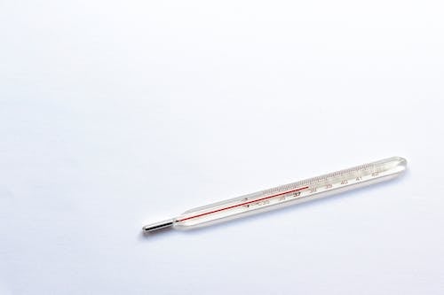 Thermometer against White Background