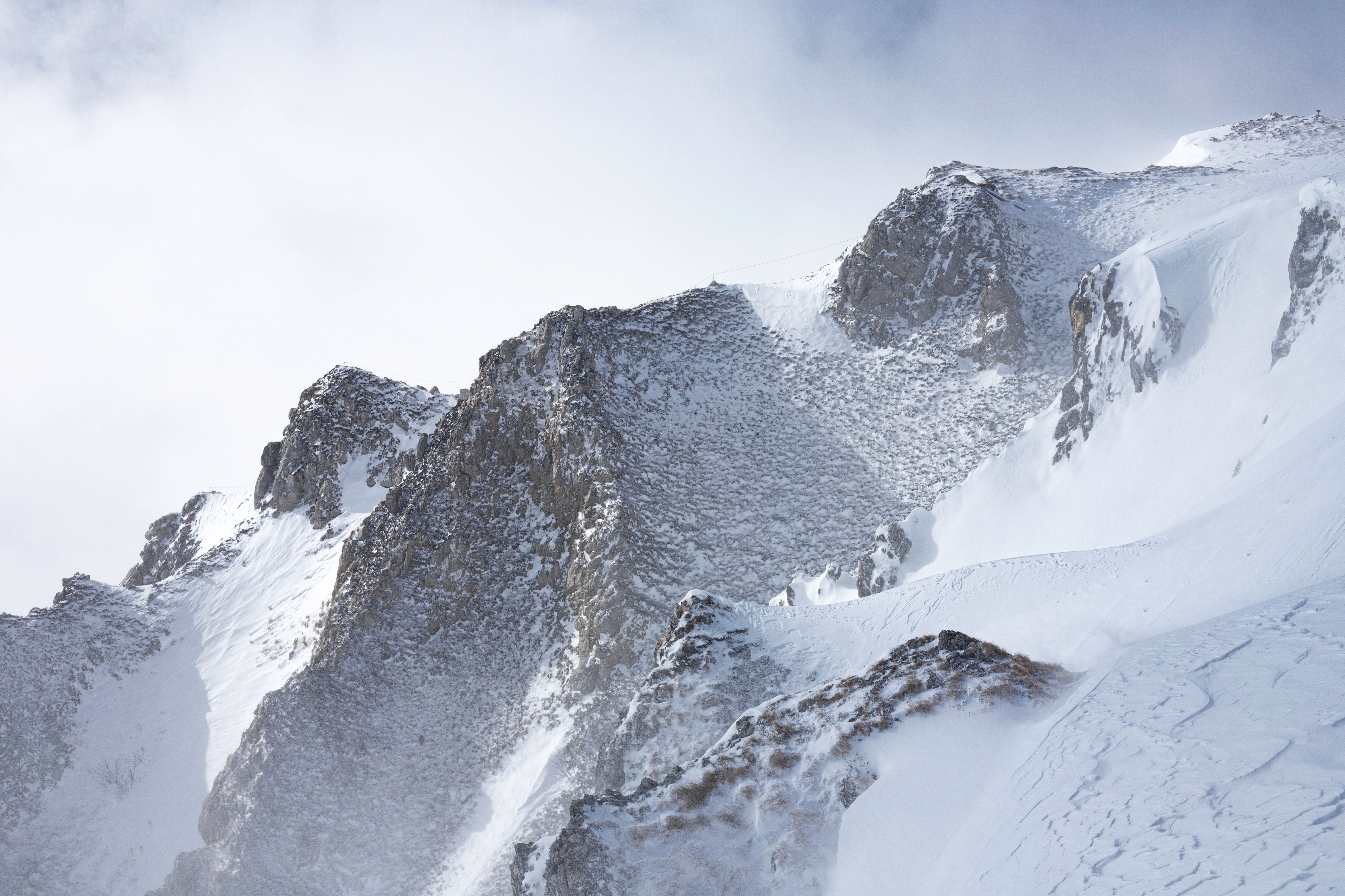 A ridgeline catching the first light
