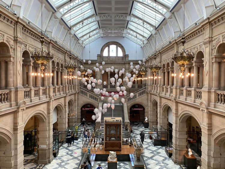 Interior Of The Kelvingrove Art Gallery And Museum In Glasgow, Scotland 