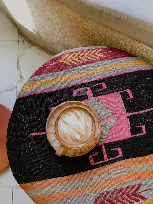 Top View of Coffee with Foam