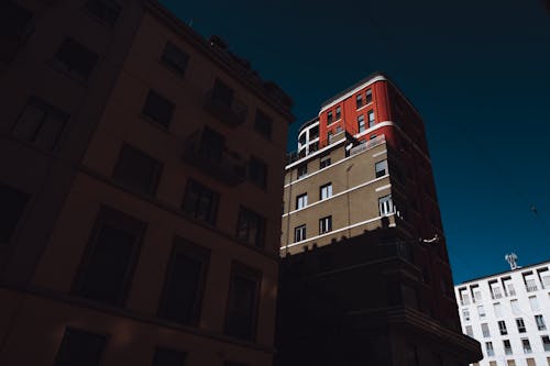 Low-Angle Shot of Apartment Buildings