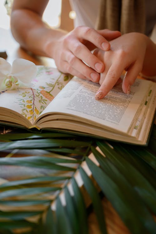 Un Jeune Couple Lit Un Livre. étudiants En Botanique