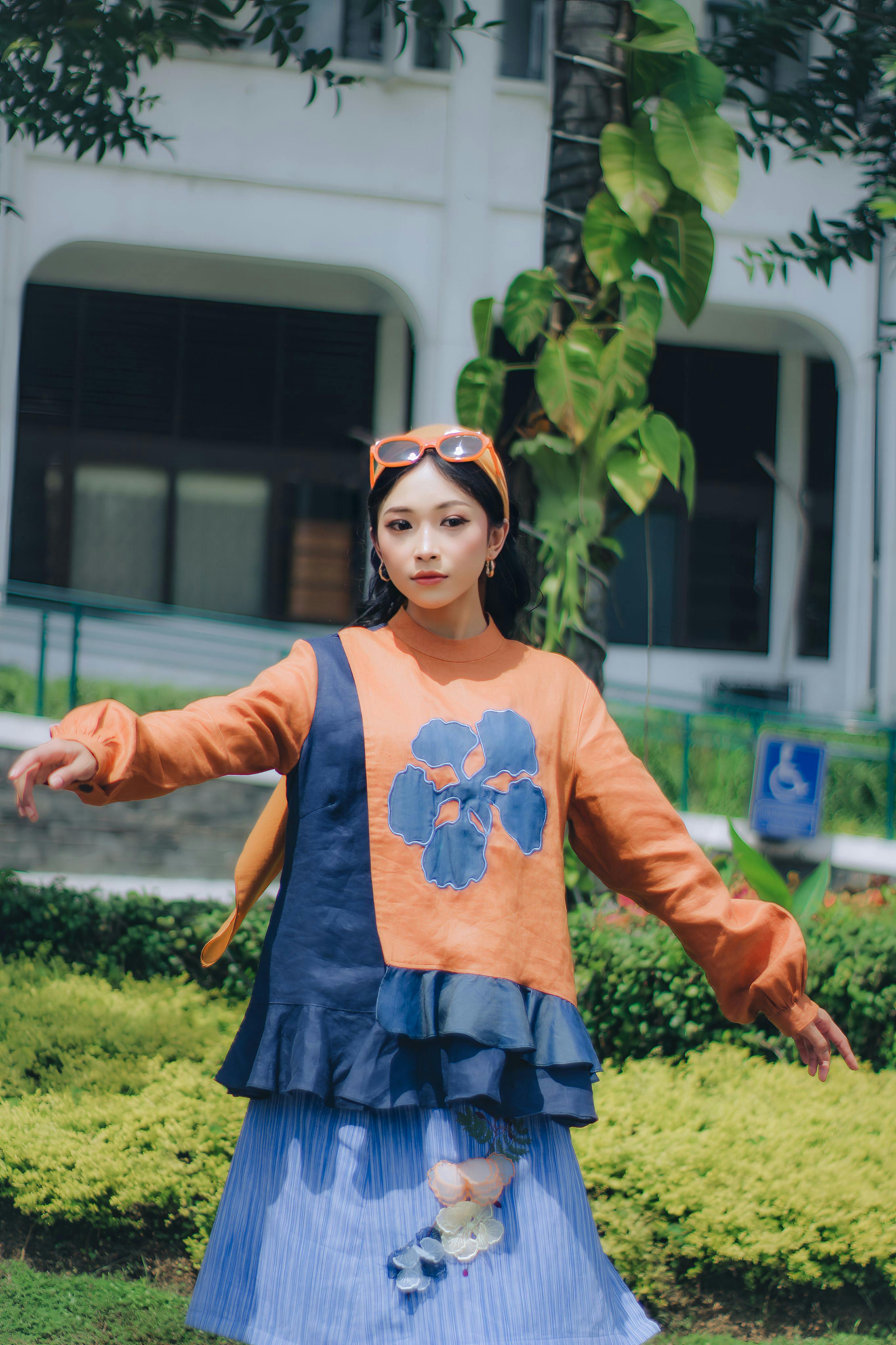 fashion girl in the event