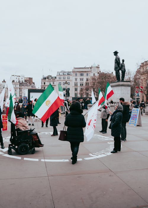 Circle of Irani Protesters in London