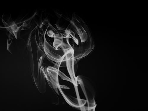 Imagine de stoc gratuită din epuizare, fum, fundal negru