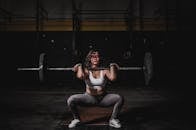 Woman Lifting Barbell