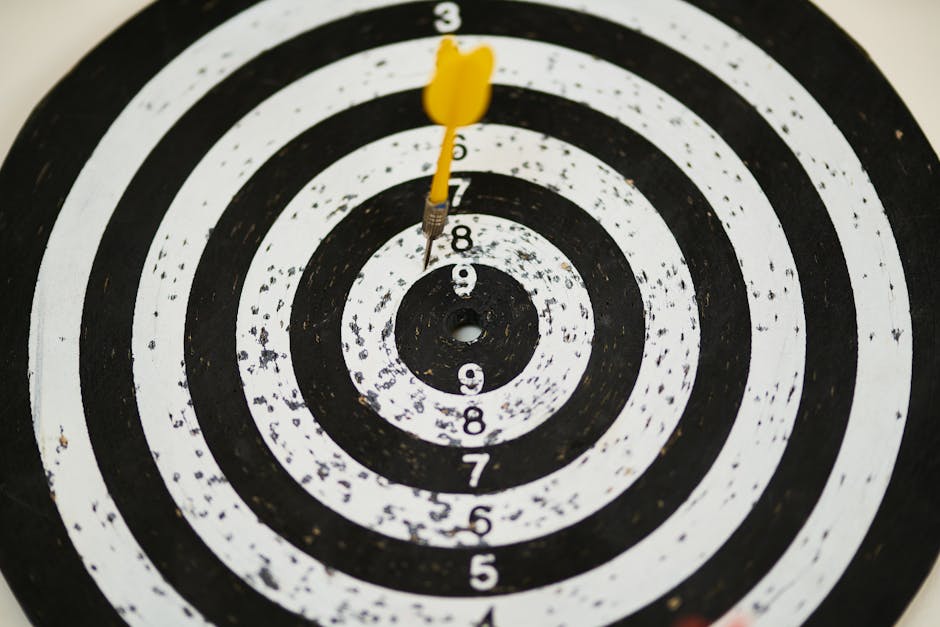 Black and White Dartboard