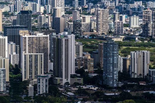 Photo by Cyrill A captivating aerial view showcasing the vibrant skyline and architecture of Honolulu.