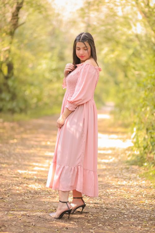 Woman in Pink Dress  Free Stock Photo