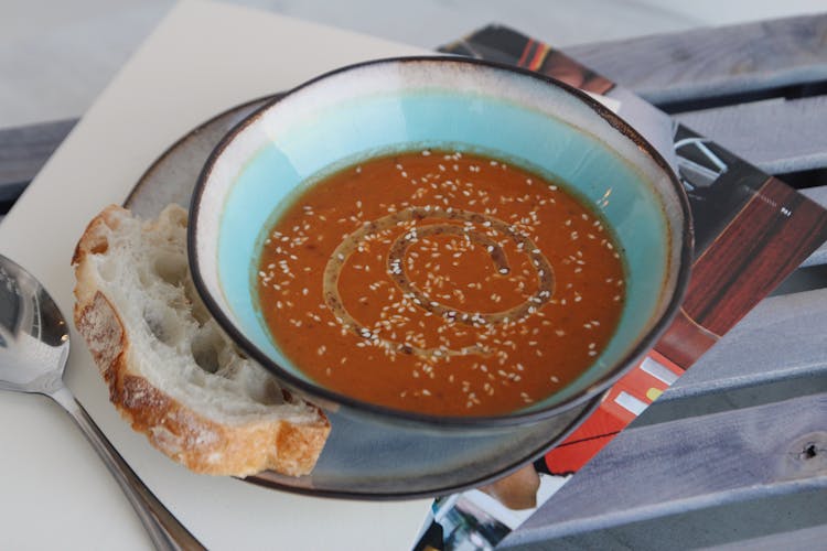 Photo Of Tomato Soup In A Bowl