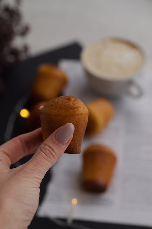 A Hand Holding a Muffin