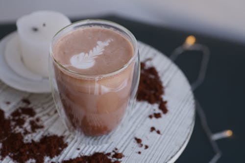 Photo of a Glass Cup of Coffee