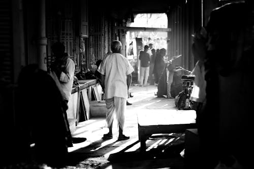 A Crowded Street Market 