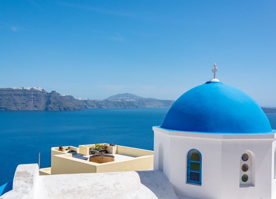 Santorini, Greece — streets and everyday scenes · stay connected with a Santorini eSIM from My Holiday SIM