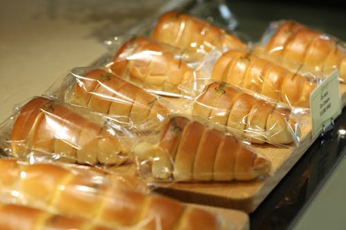 Pastry in Plastic Foil