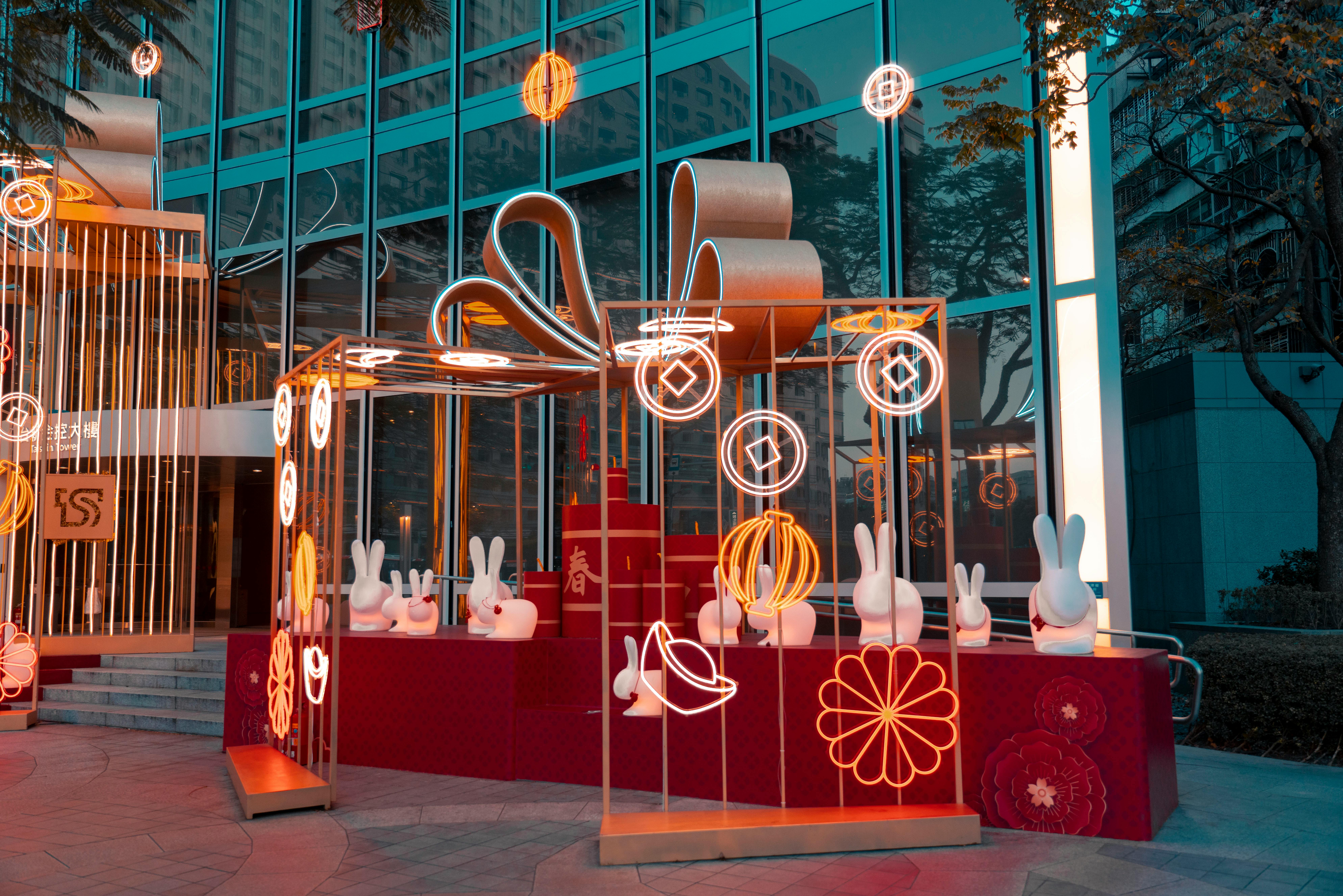 兔兔Q 裝置藝術萌翻新北河濱公園 療癒滿分